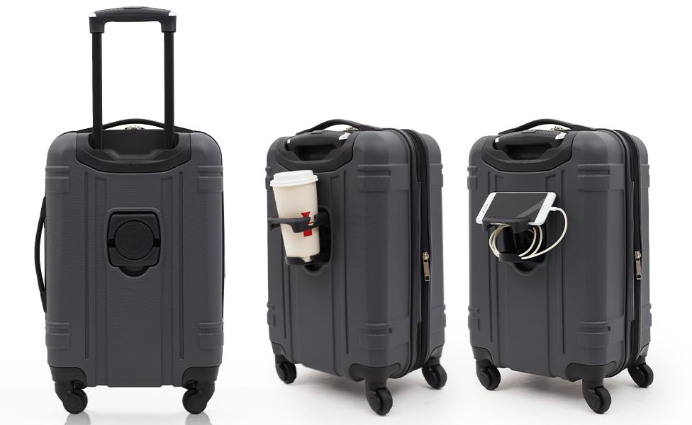 Astral Hardside Luggage, Dark Shadow, 22-Inch Carry-On