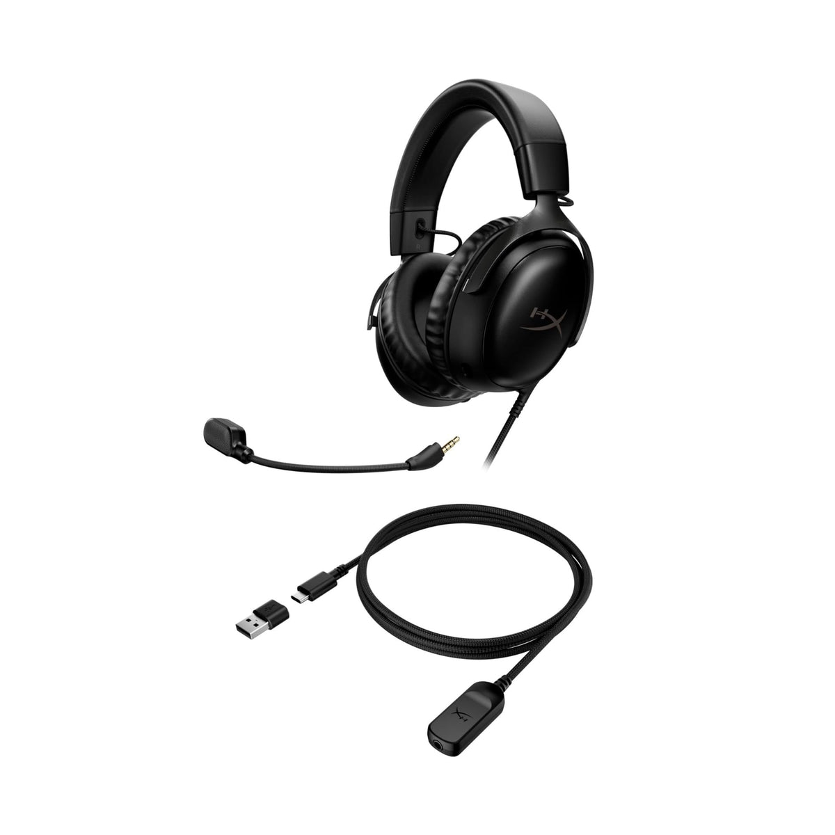 Cloud III – Wired Gaming Headset, PC, PS5, Xbox Series X|S, Angled 53mm Drivers, Spatial Audio, Memory Foam, Durable Frame, Ultra-Clear 10mm Mic, USB-C, USB-A, 3.5mm – Black