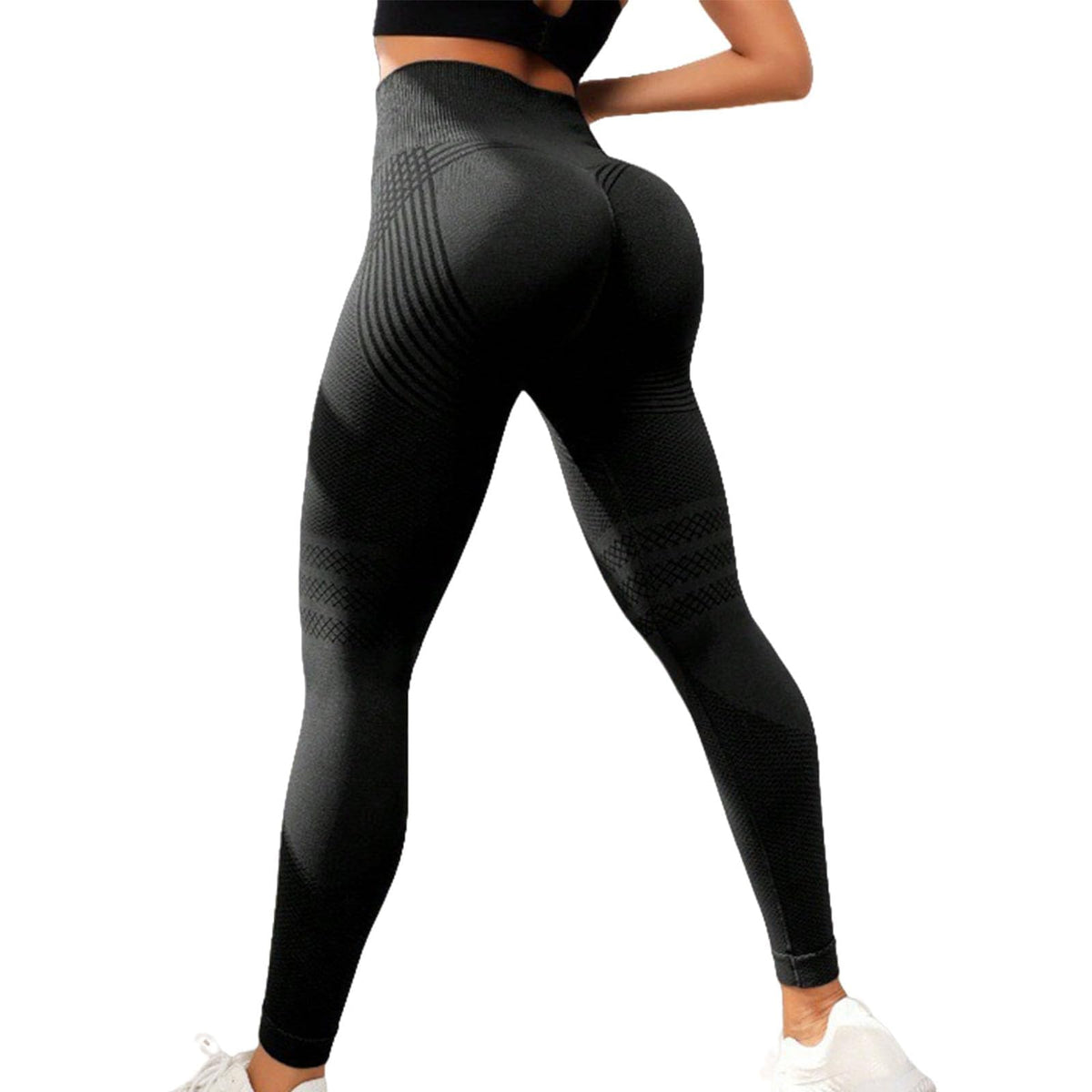 2026 Upgrade 3D Metabolic Booster Leggings,High Waist 3D Anti Cellulite Leggings for Women,for Workout,Yoga & Daily Wear (US, Alpha, Large, Regular, Regular, Black)
