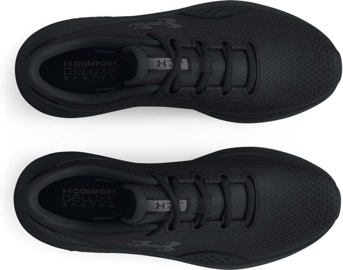 Men's Charged Surge 4, (002) Black/Black/Black, 9.5, US