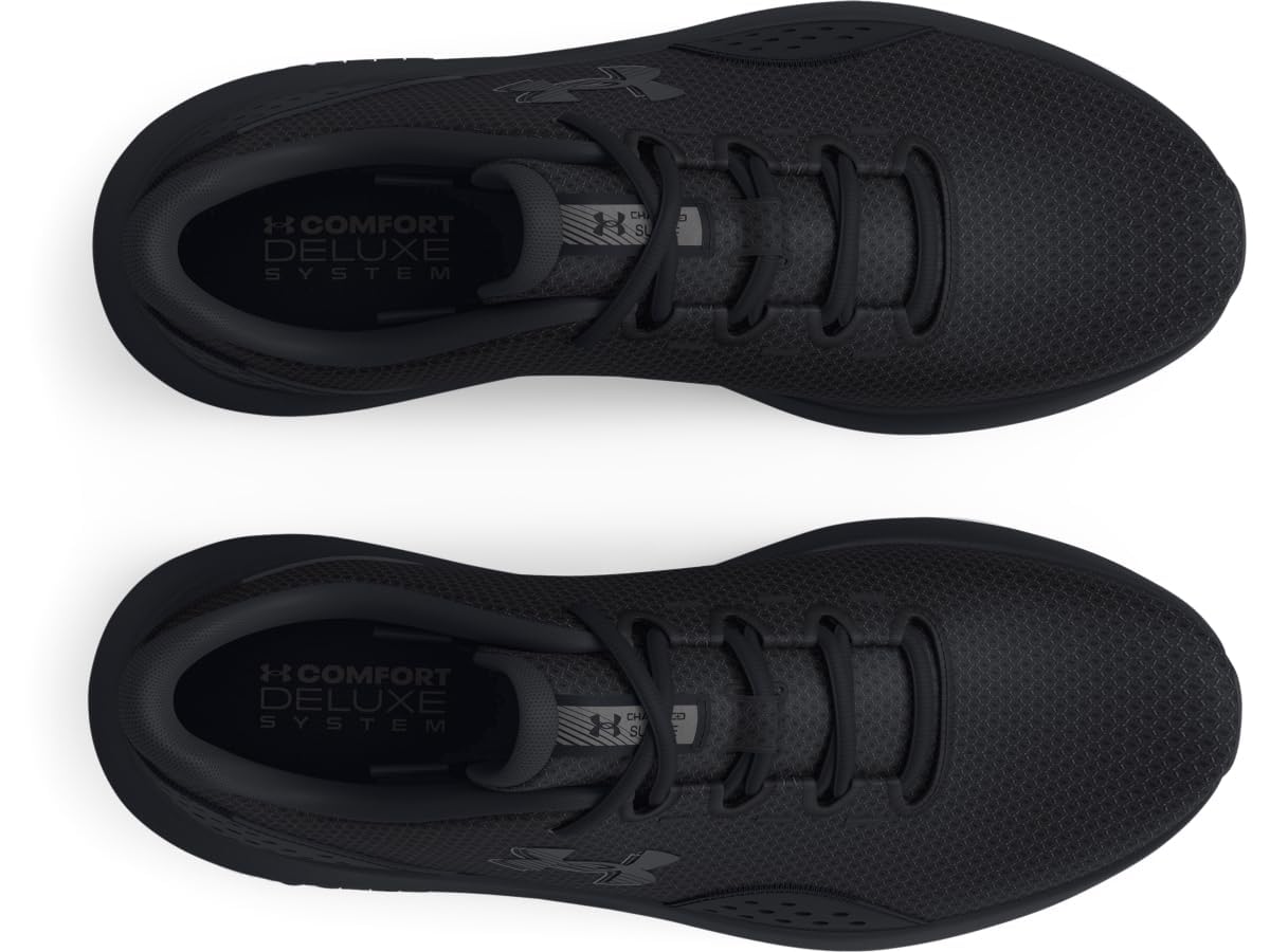 Men's Charged Surge 4, (002) Black/Black/Black, 9.5, US