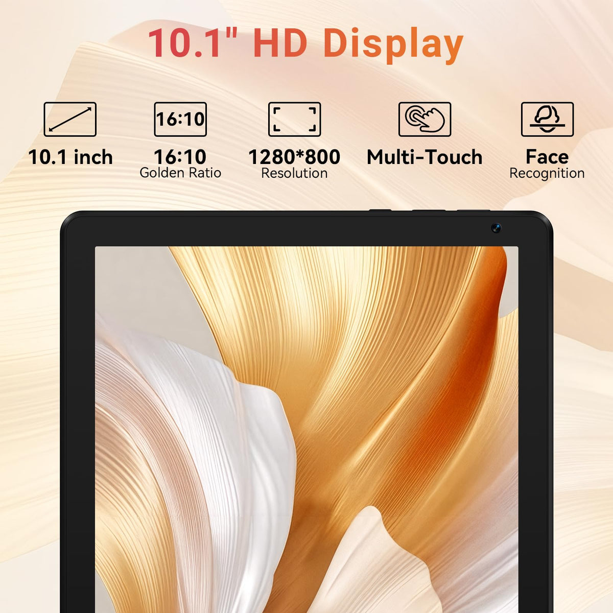 URAO Tablet,10.1" Android Tablet with Octa-core Processor 30GB RAM 128GB ROM HD IPS Touchscreen 8H Battery, Wi-Fi 6, BT 5.4, Dual Camera, Android 16 Tablets 2026