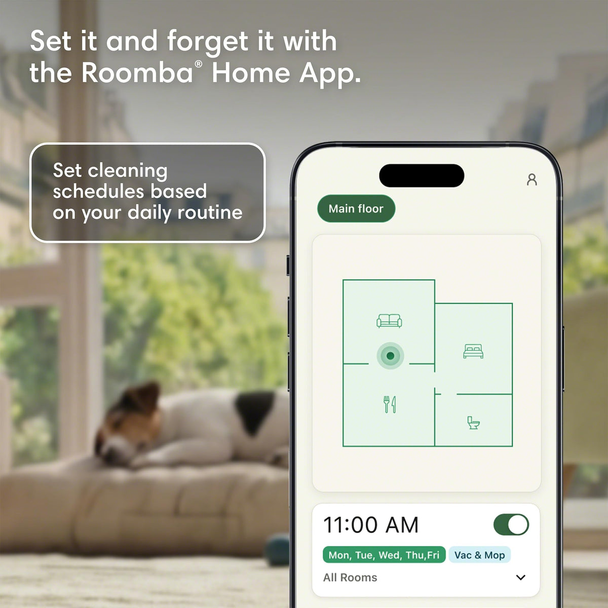 Roomba 415X Robot Vacuum & Mop Combo, 20,000Pa Suction, 3 Months AutoEmpty, Multifunction Dock Self-Cleaning & Hot Dry, Smart Obstacle Avoidance, Lifting Dual Spinning Mops, Ideal for Pet Hair