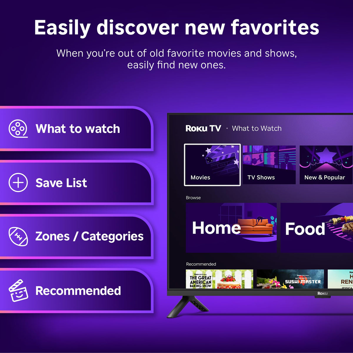 Smart TV 2026 – 32-Inch Select Series, 1080p Full HD TV – Roku TV with Voice Remote – Flat Screen LED Television with Wi-Fi for Streaming Live Local News Sports & Movies, Bluetooth Headphone Mode
