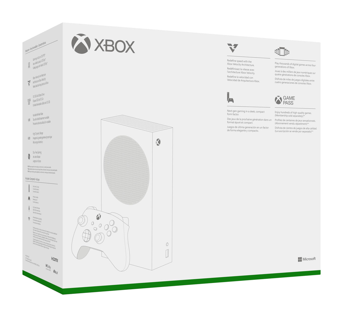 Series S - All Digital Gaming Console - 512GB SSD - Includes Wireless Controller - 120FPS (Renewed Premium)