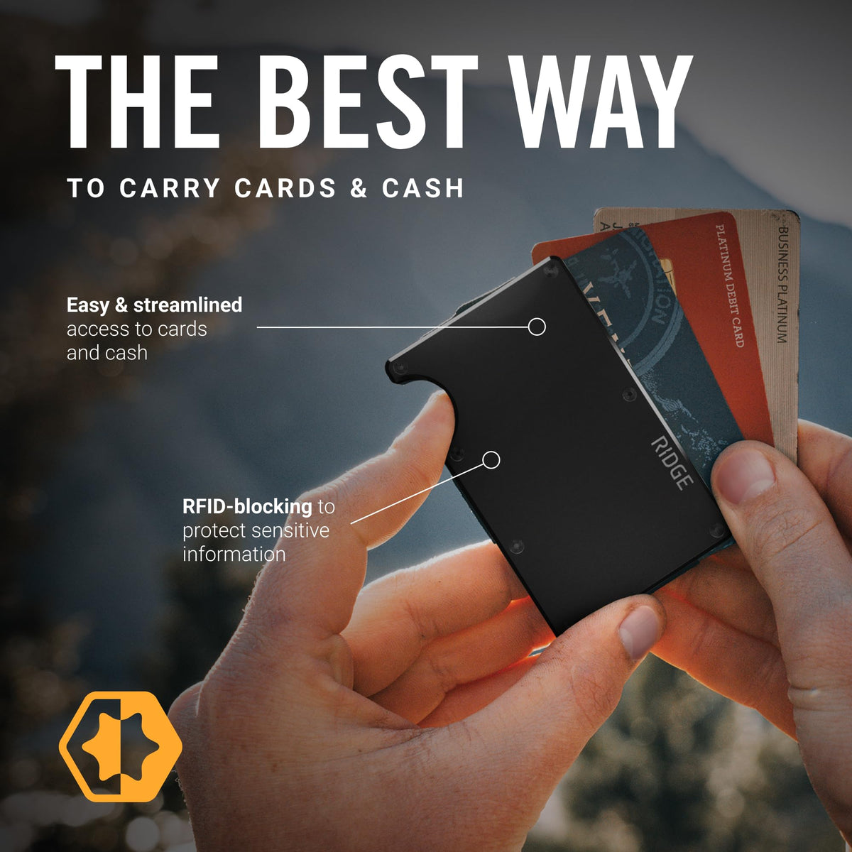 Wallet for Men - Slim Minimalist Compact Wallet and Card Holder, RFID Protected Front Pocket Wallets for Men with Integrated Money Clip (Royal Black)