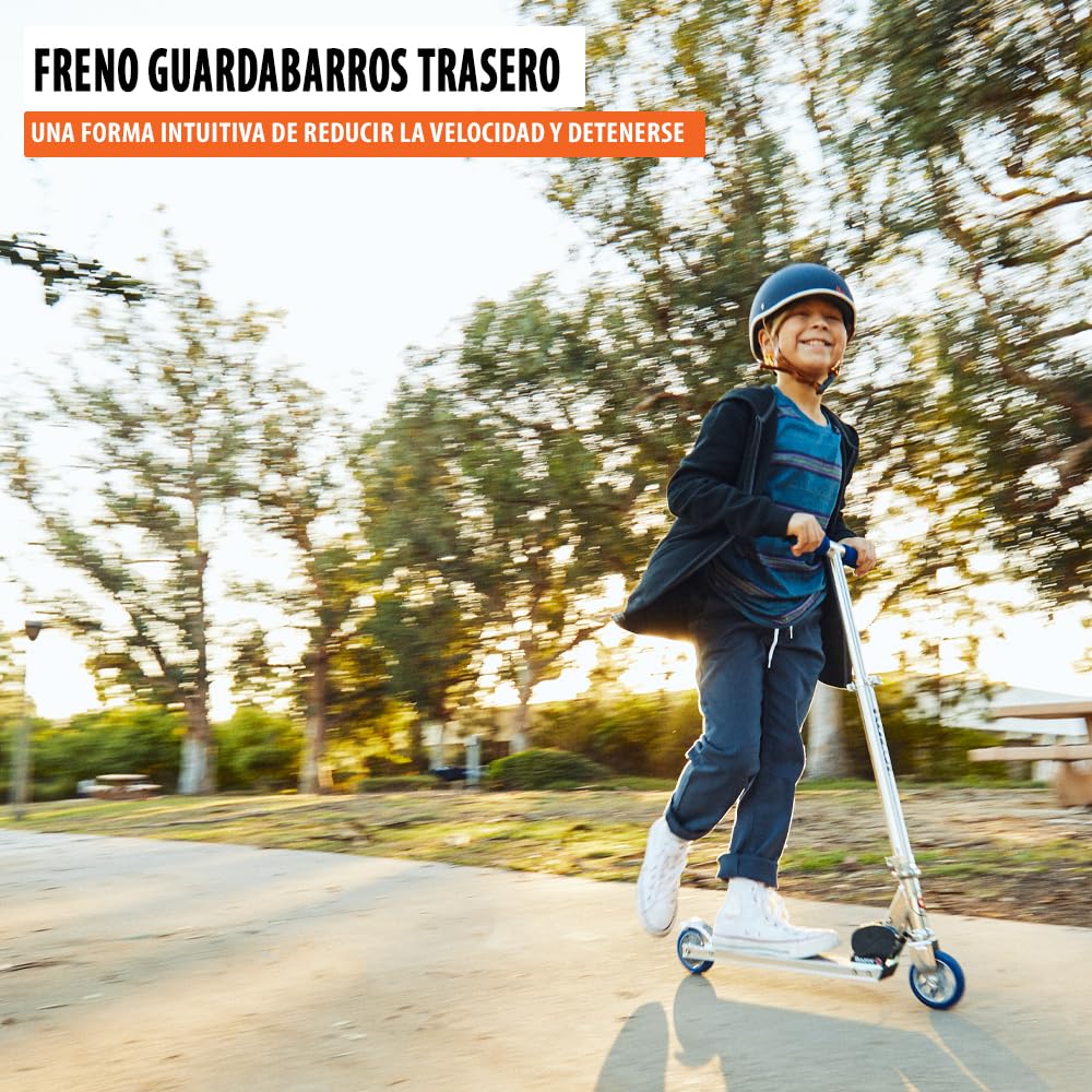 A-Model Kick Scooter for Kids Ages 5+ - Lightweight, Foldable, Aluminum Frame, and Adjustable Handlebars