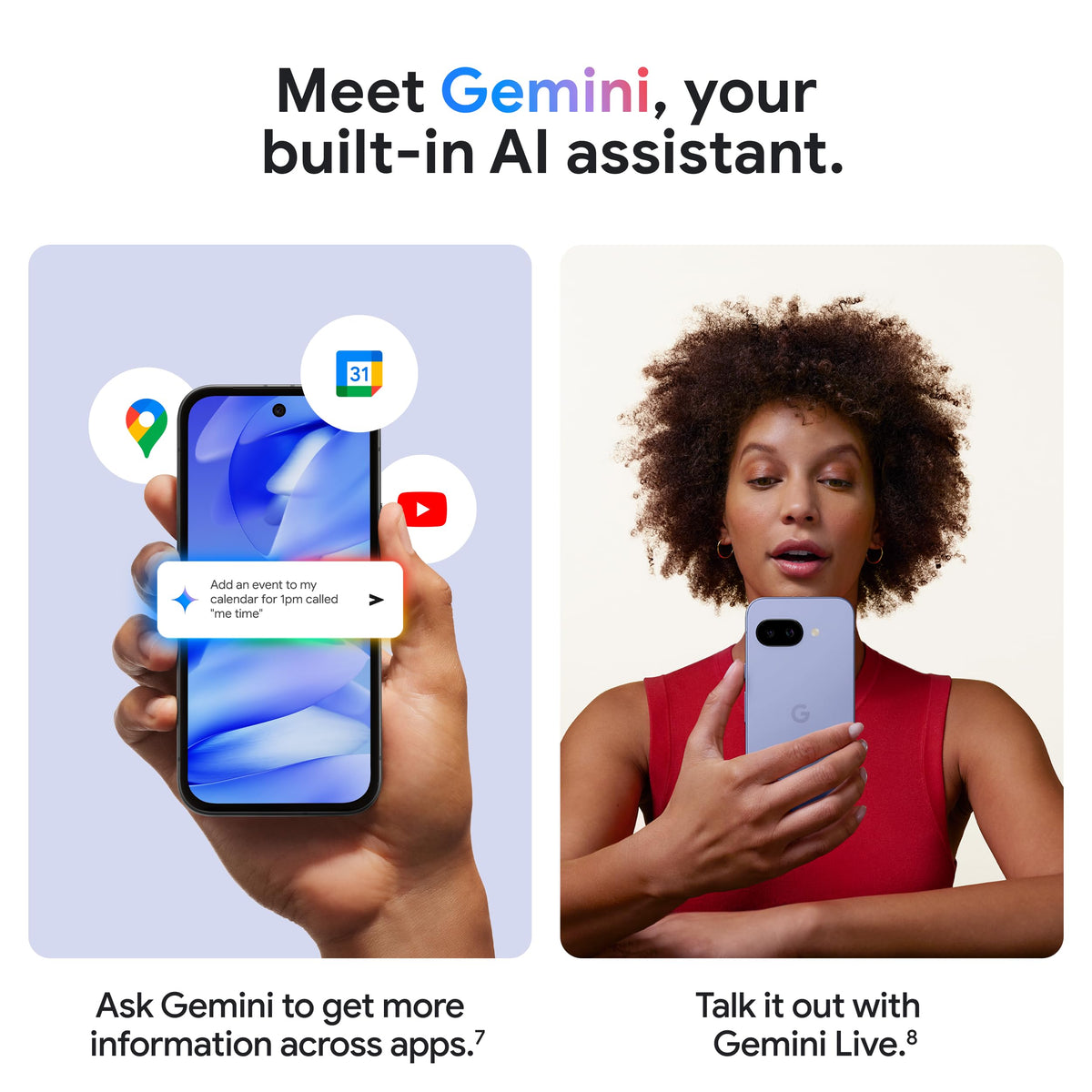 Google Pixel 9a with Gemini - Unlocked Android Smartphone with Incredible Camera and AI Photo Editing, All-Day Battery, and Powerful Security - Peony - 128 GB