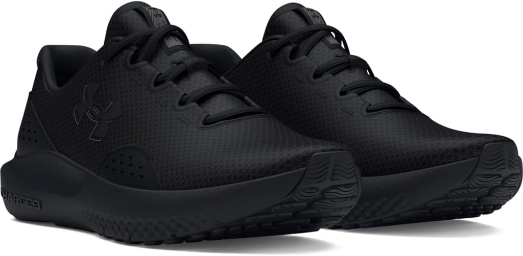 Under Armour Men's Charged Surge 4, (002) Black/Black/Black, 9.5, US