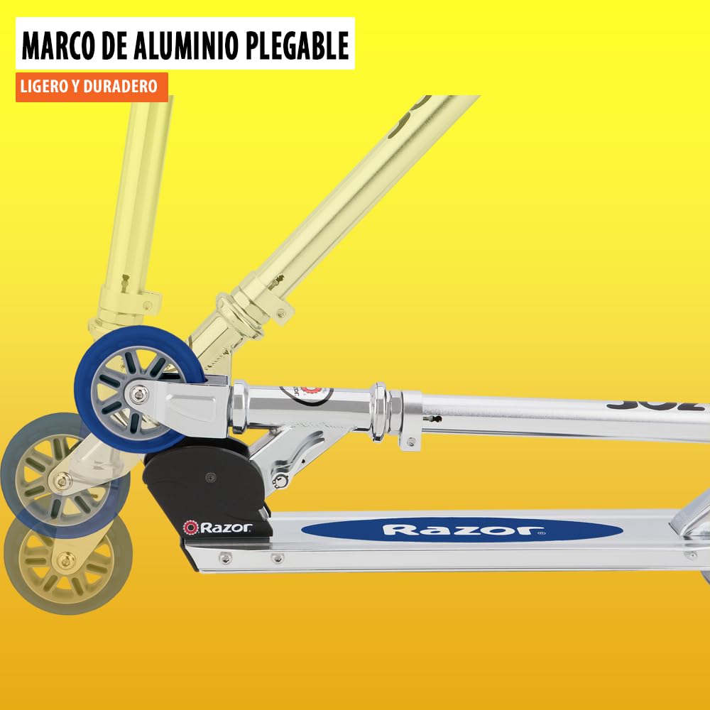A-Model Kick Scooter for Kids Ages 5+ - Lightweight, Foldable, Aluminum Frame, and Adjustable Handlebars