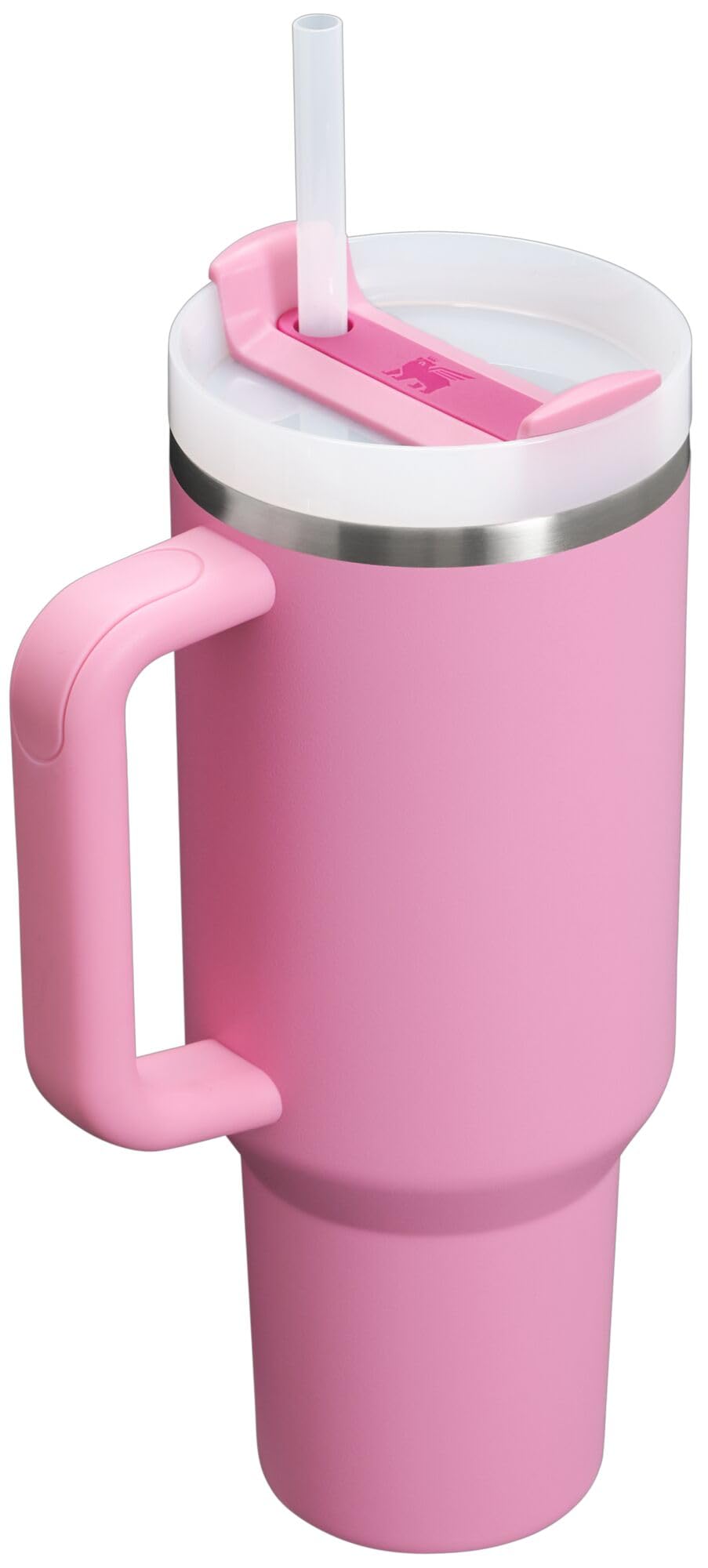 Quencher H2.0 Tumbler with Handle and Straw 40 oz | Flowstate 3-Position Lid | Cup Holder Compatible for Travel | Insulated Stainless Steel Cup | BPA-Free | Peony