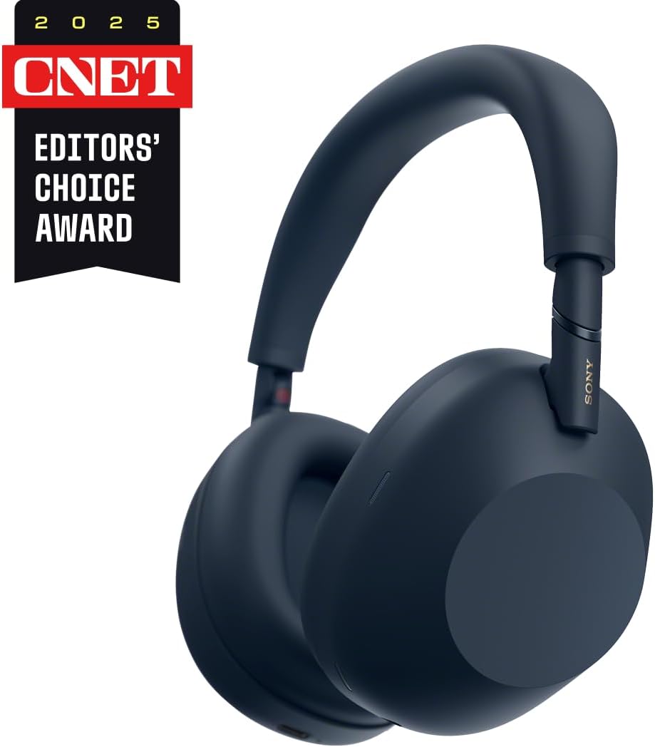 WH-1000XM6 The Best Noise Canceling Wireless Headphones, HD NC Processor QN3, 12 Microphones, Adaptive NC Optimizer, Mastered by Engineers, Studio-Quality, 30-Hour Battery, Midnight Blue