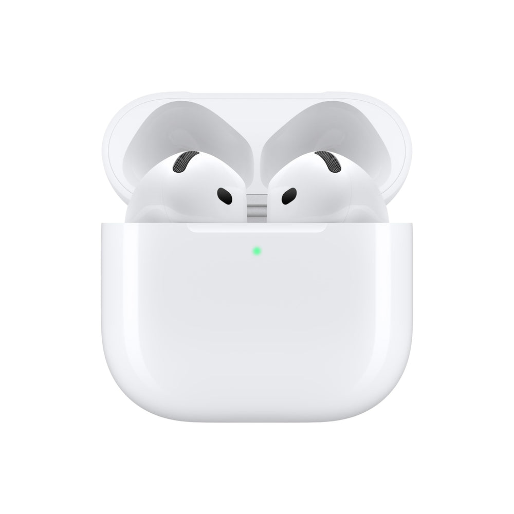 AirPods 4 Wireless Earbuds, Bluetooth Headphones, Personalized Spatial Audio, Sweat and Water Resistant, USB-C Charging Case, H2 Chip, Up to 30 Hours of Battery Life, Effortless Setup for iPhone