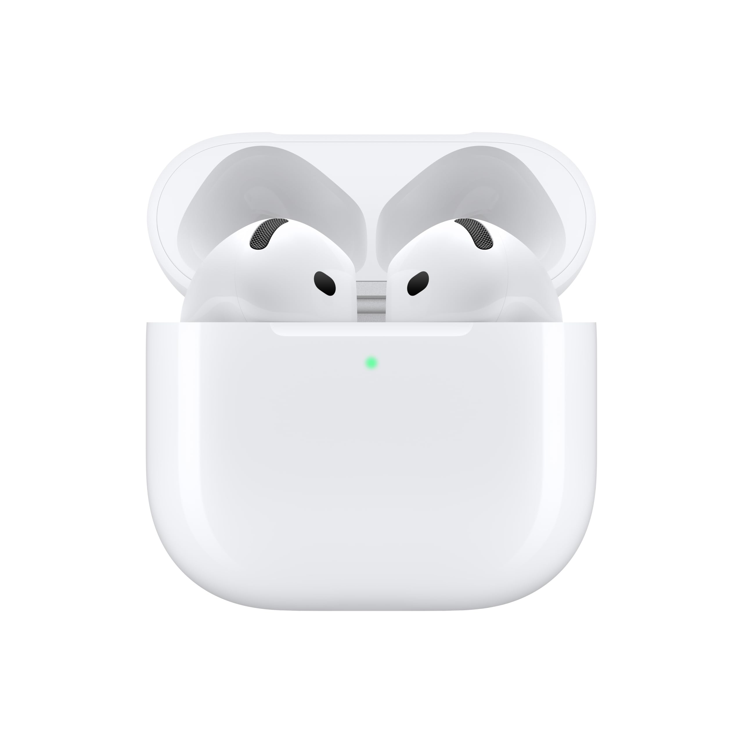 AirPods 4 Wireless Earbuds, Bluetooth Headphones, Personalized Spatial Audio, Sweat and Water Resistant, USB-C Charging Case, H2 Chip, Up to 30 Hours of Battery Life, Effortless Setup for iPhone