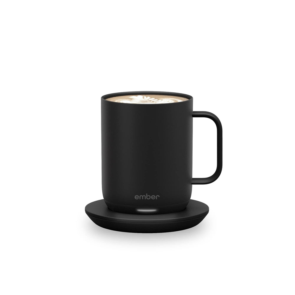 Temperature Control Smart Mug 2, 10 Oz, App-Controlled Heated Coffee Mug with 80 Min Battery Life and Improved Design, Black