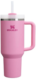 Quencher H2.0 Tumbler with Handle and Straw 40 oz | Flowstate 3-Position Lid | Cup Holder Compatible for Travel | Insulated Stainless Steel Cup | BPA-Free | Peony