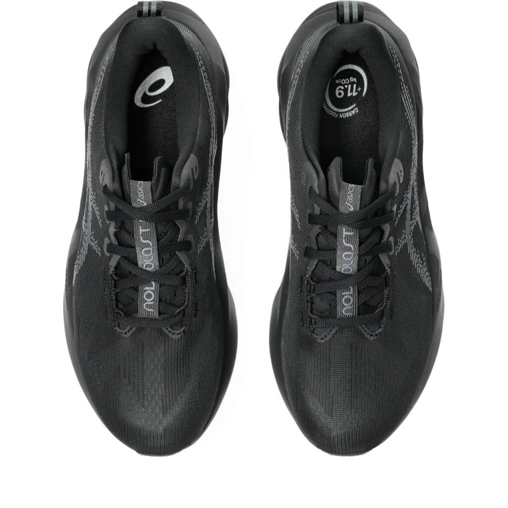 ASICS Men's NOVABLAST 5 Running Shoes, 12, Black/Carrier Grey