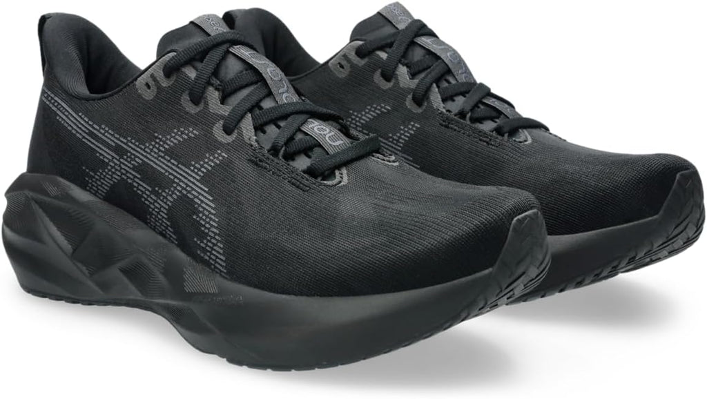 ASICS Men's NOVABLAST 5 Running Shoes, 12, Black/Carrier Grey
