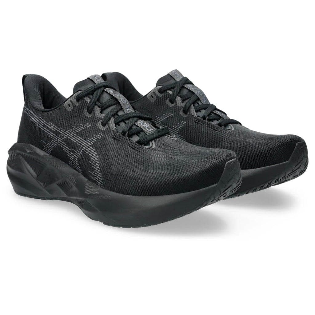 ASICS Men's NOVABLAST 5 Running Shoes, 12, Black/Carrier Grey
