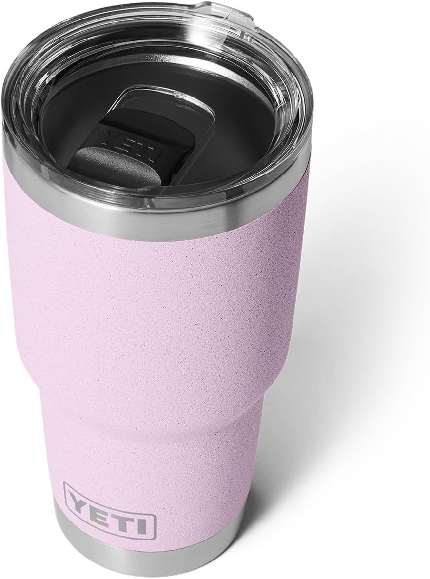 Rambler 30 oz Tumbler, Stainless Steel, Vacuum Insulated with MagSlider Lid, Cherry Blossom