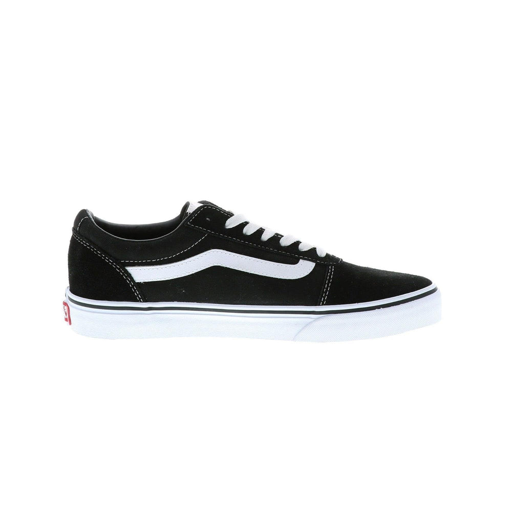 Men's WardSneaker, Suede Canvas Black White, 9 M