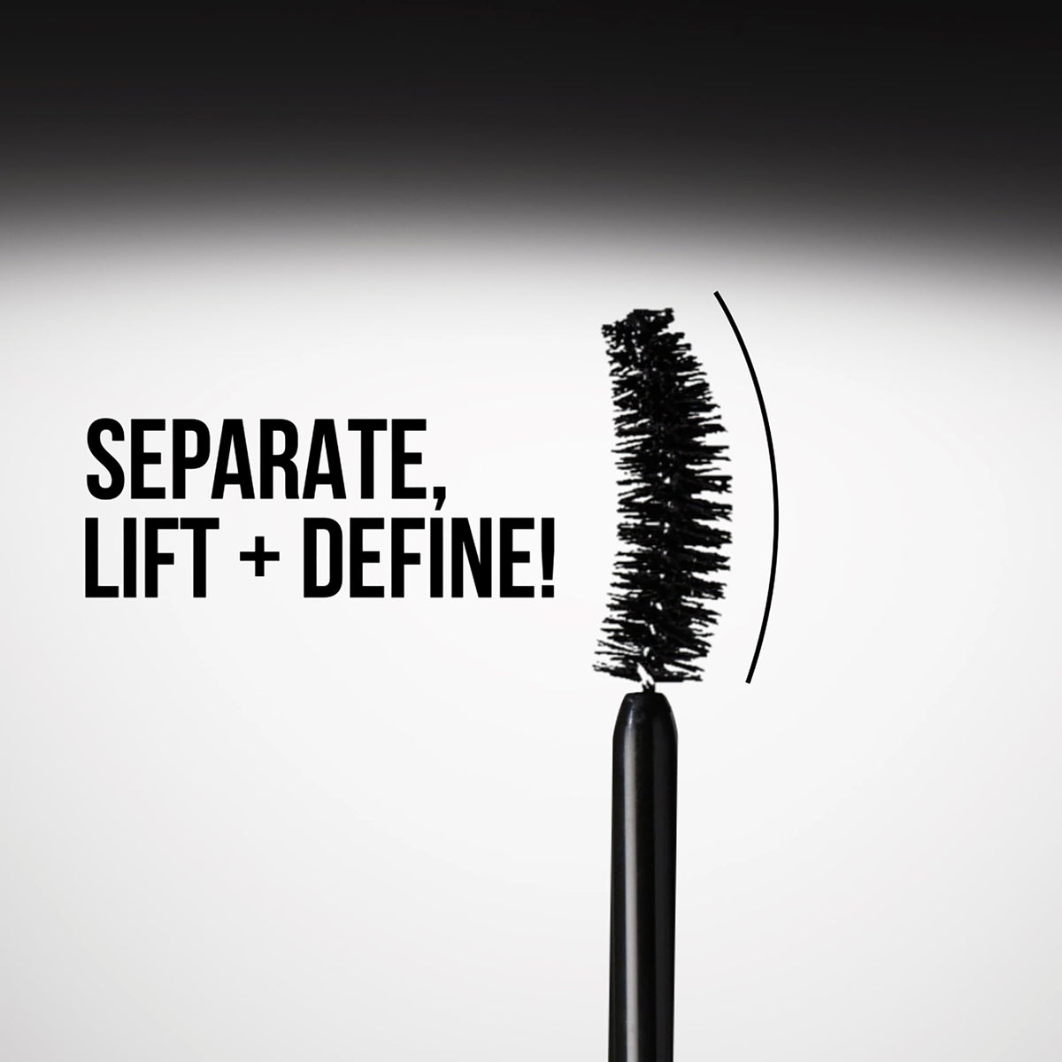 Exagger-Eyes Volume Mascara - Volumizing Black Mascara with 28-Hour Smudge-Proof & Flake-Proof Wear - Designed with a Ultra-Curved Brush