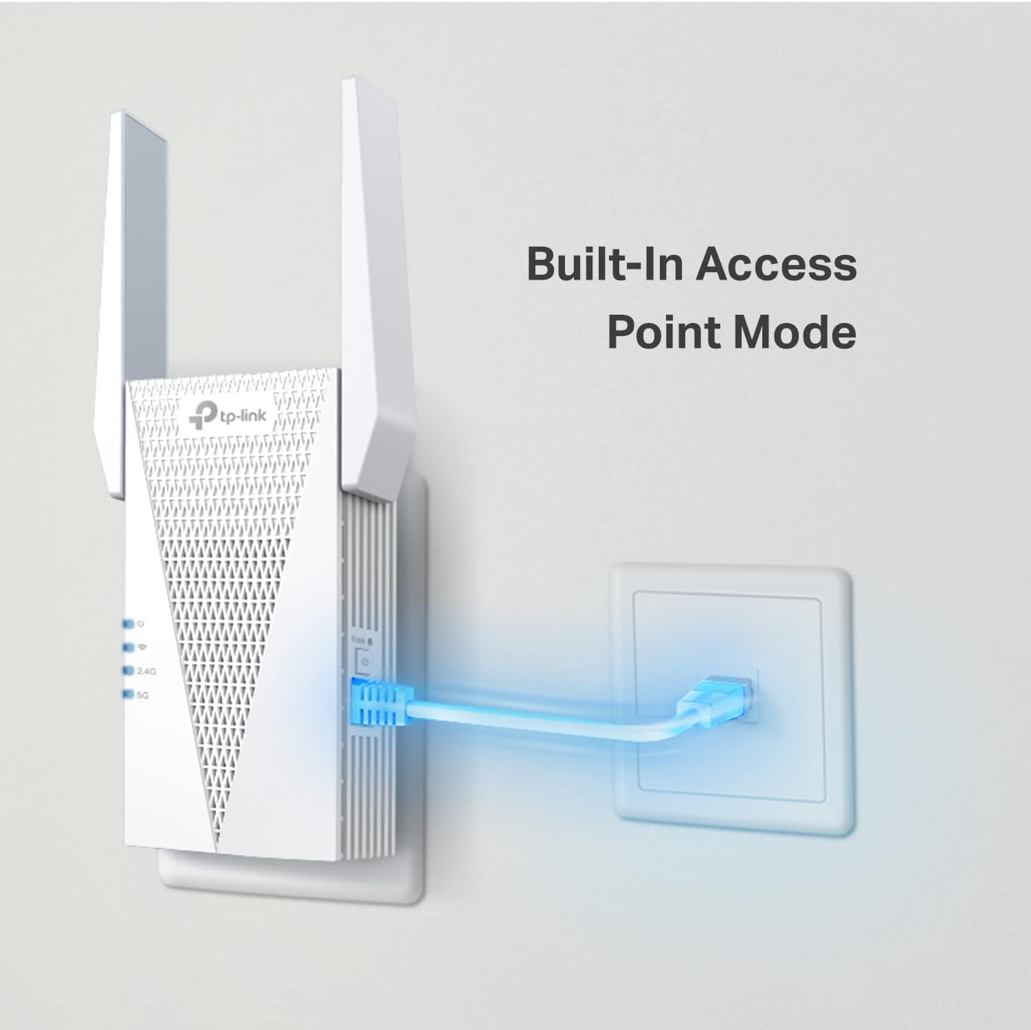 AX3000 WiFi 6 Range Extender | PCMag Editor's Choice | Dual-Band Wireless Repeater w/Ethernet Port | Up to 2400 Sq. Ft., 64 Devices | Internet Signal Booster | APP Setup | EasyMesh (RE715X)