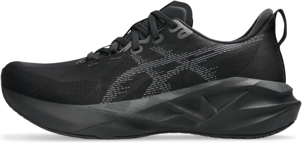 ASICS Men's NOVABLAST 5 Running Shoes, 12, Black/Carrier Grey
