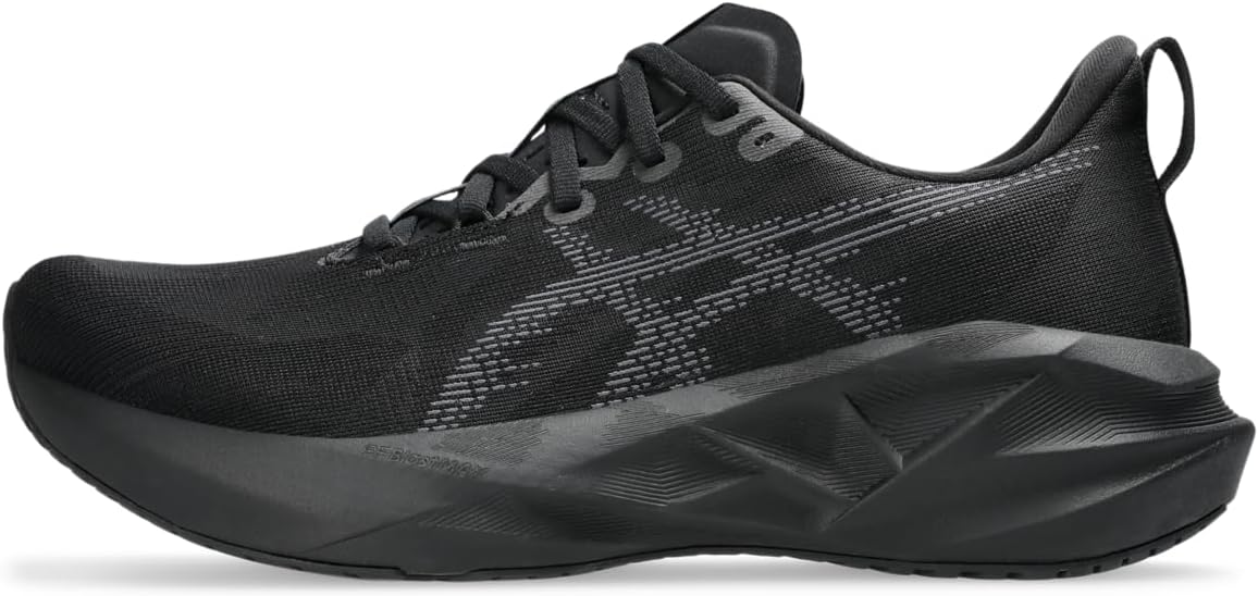 ASICS Men's NOVABLAST 5 Running Shoes, 12, Black/Carrier Grey