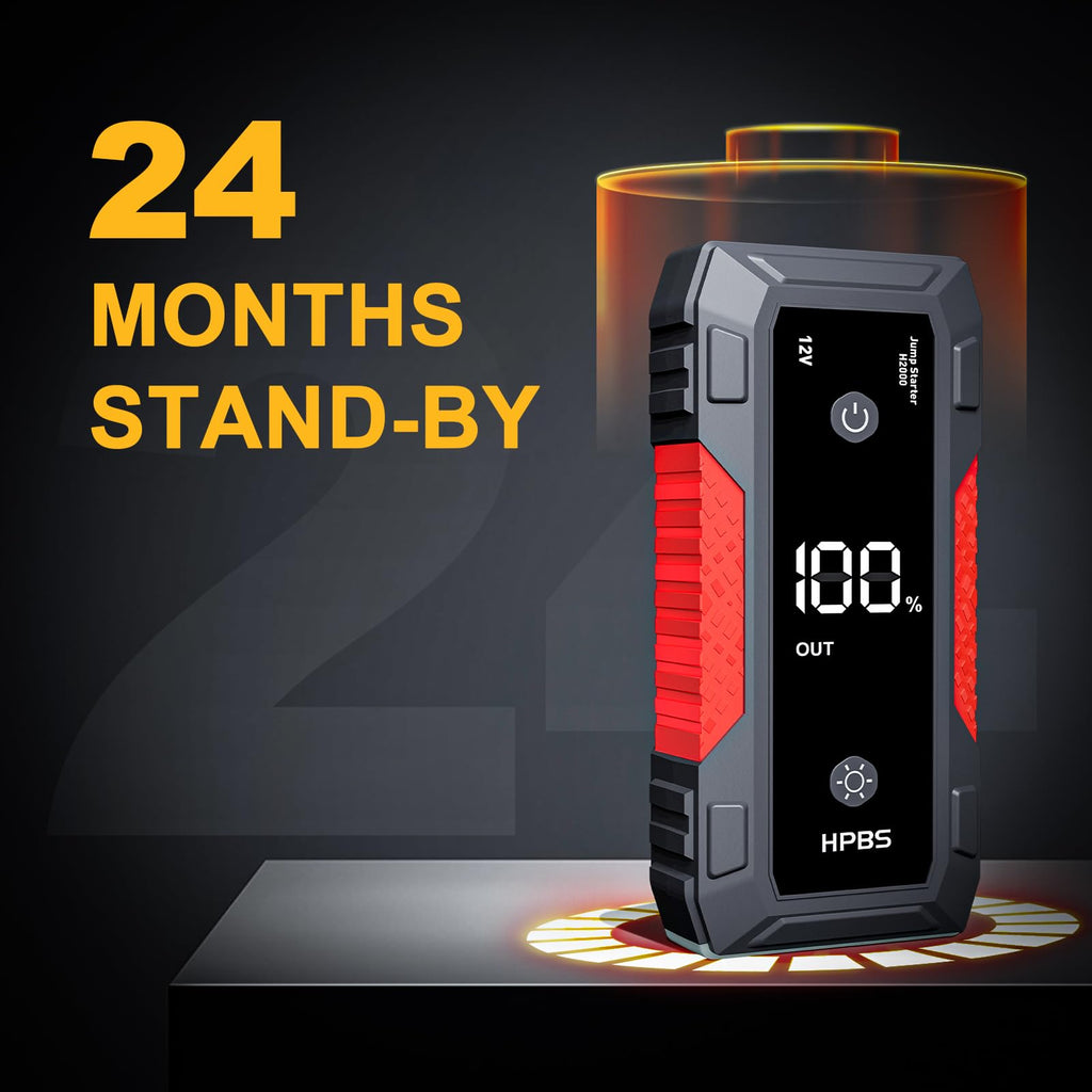 H50 Jump Starter - 5000A Jump Starter Battery Pack for Up to 10.0L Gas and 8.0L Diesel Engines, 12V Car Battery Jumper Starter Portable with 3.0" LCD Display, Jump Box