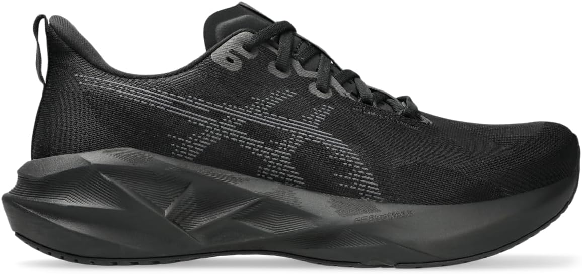 ASICS Men's NOVABLAST 5 Running Shoes, 12, Black/Carrier Grey