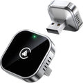 2 in 1 Wireless CarPlay and Android Auto Adapter, Easy Setup Plug and Play, Fast Seamless Use Supports 1000+ Car's with Built-in Wired Car Play/Android Auto, Compact Sleek Design Car Adapter