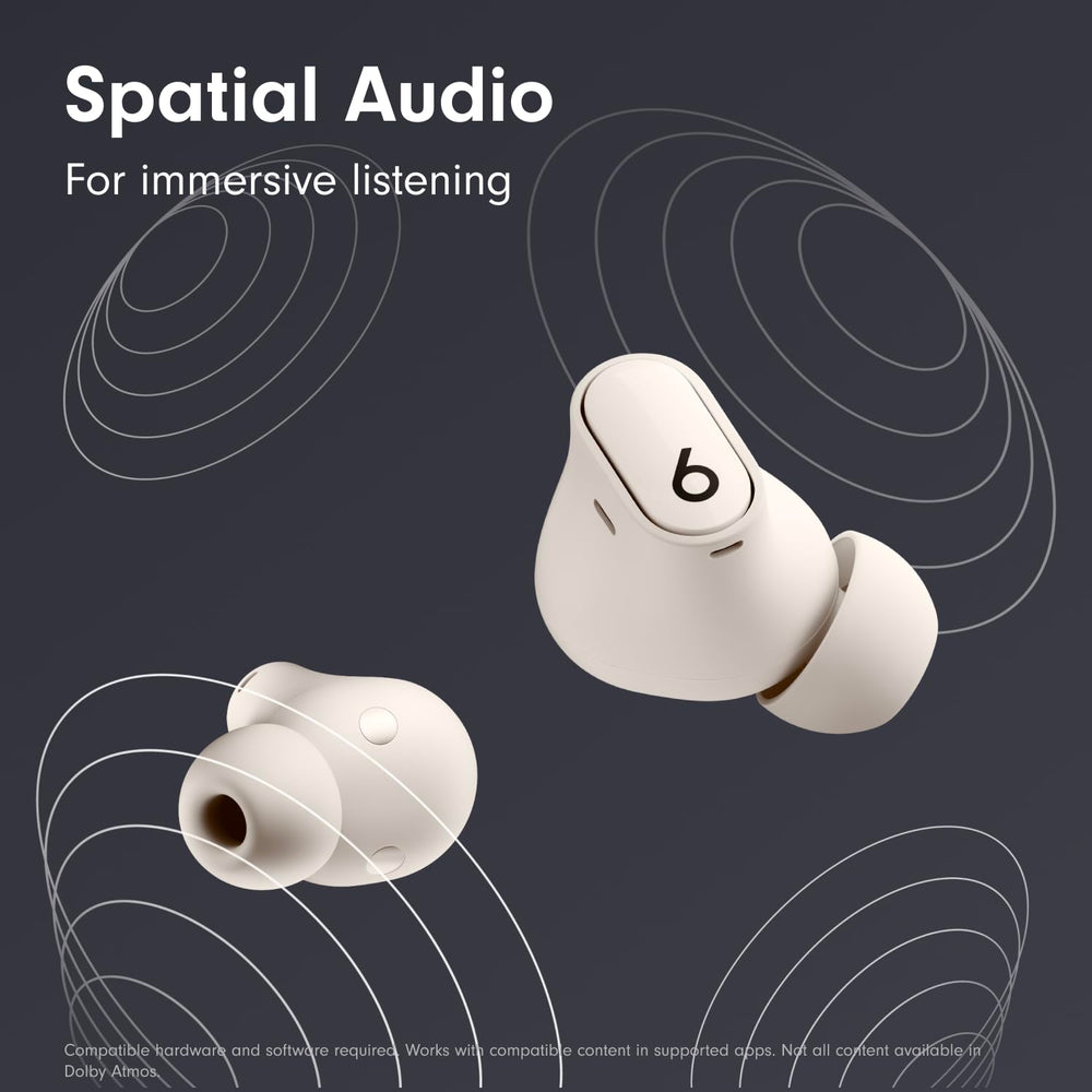 Studio Buds + | True Wireless Noise Cancelling Earbuds, Enhanced Apple & Android Compatibility, Built-in Microphone, Sweat Resistant Bluetooth Headphones, Spatial Audio - Ivory