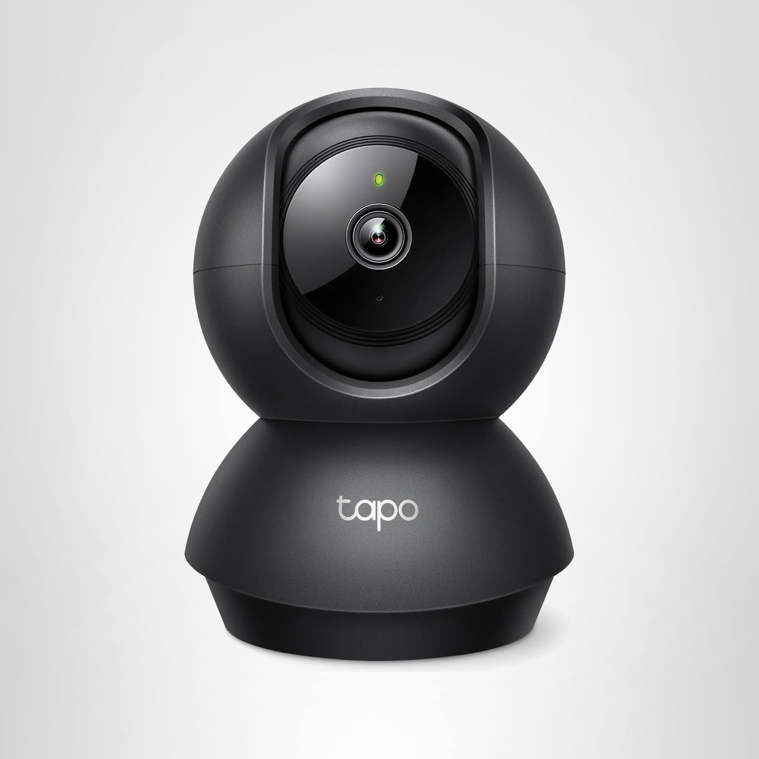 1080P Indoor Pan/Tilt Wired Security Camera - Works as a Baby & Pet Monitor, Motion Detection, 2-Way Audio, Siren, Night Vision, Subscription-Free Local Storage or Optional Cloud, Black, C201
