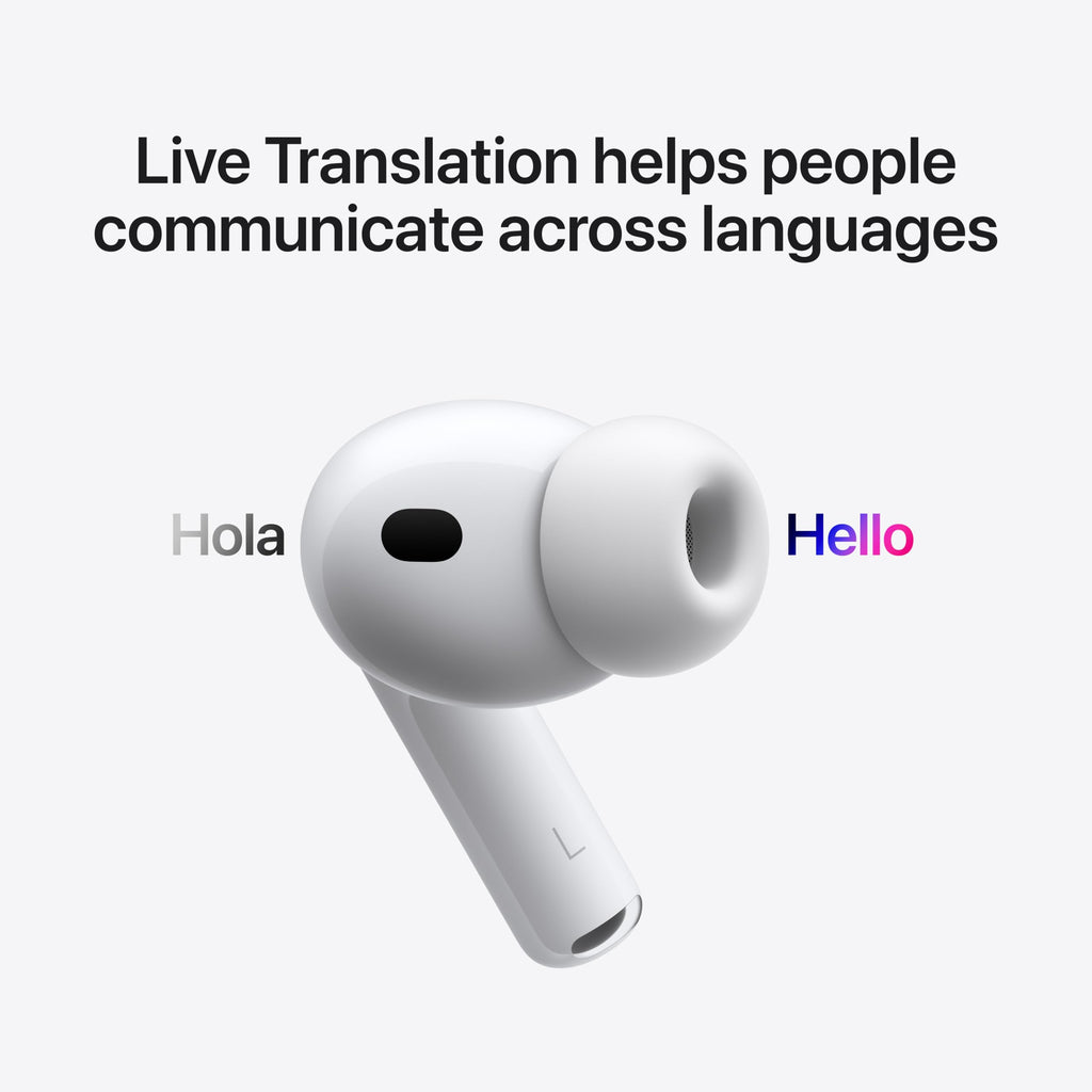 AirPods Pro 3 Wireless Earbuds, Active Noise Cancellation, Live Translation, Heart Rate Sensing, Hearing Aid Feature, Bluetooth Headphones, Spatial Audio, High-Fidelity Sound, USB-C Charging
