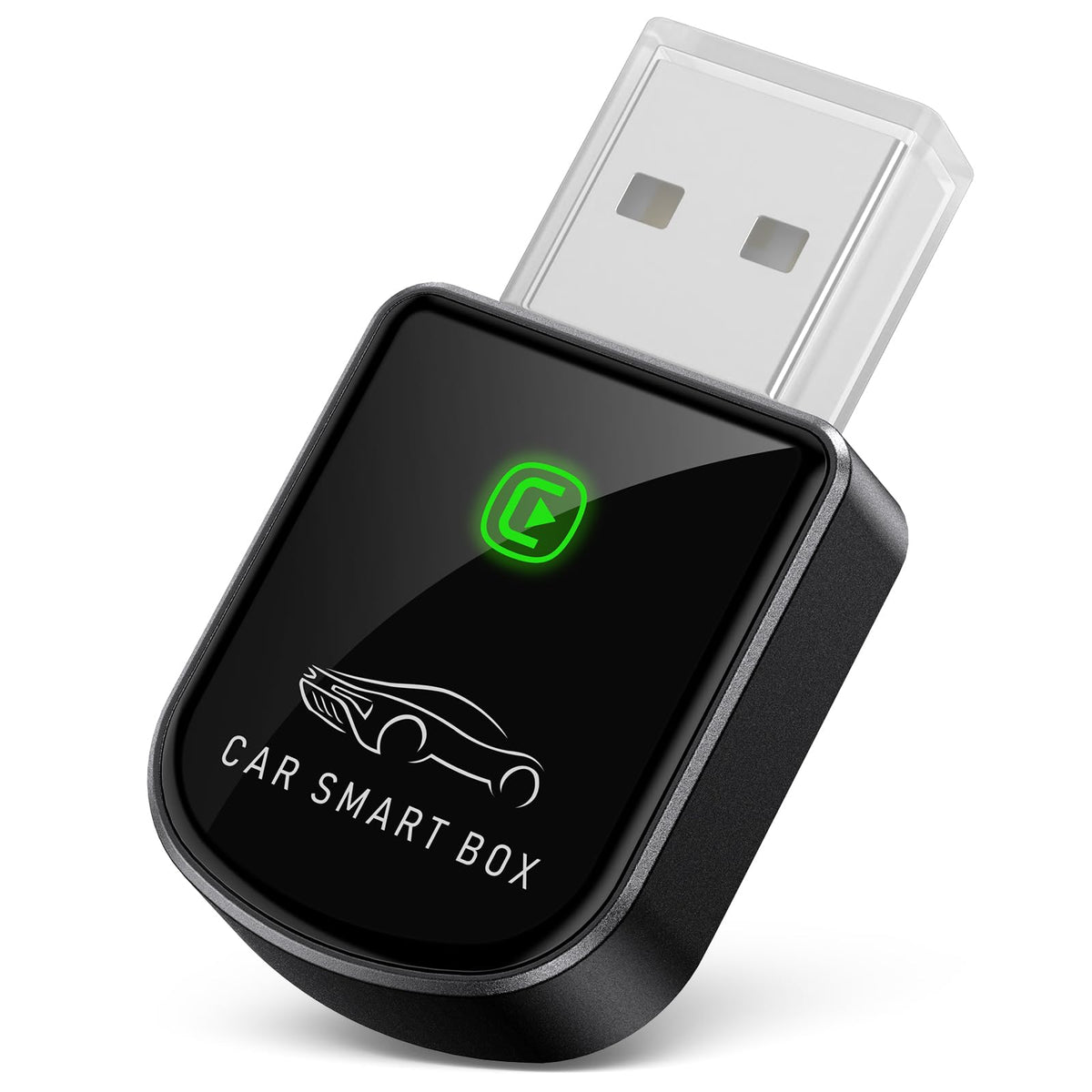 Luckyish Wireless Carplay Adapter for iPhone Latest Upgrade, Tiny Bluetooth Dongle Convert Wired to Wireless for Apple Car Play Plug & Play, Zero-Lag Auto-Connect GPS Works with 2016+ Cars (Black)