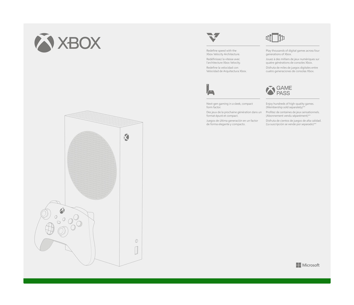 Series S - All Digital Gaming Console - 512GB SSD - Includes Wireless Controller - 120FPS (Renewed Premium)
