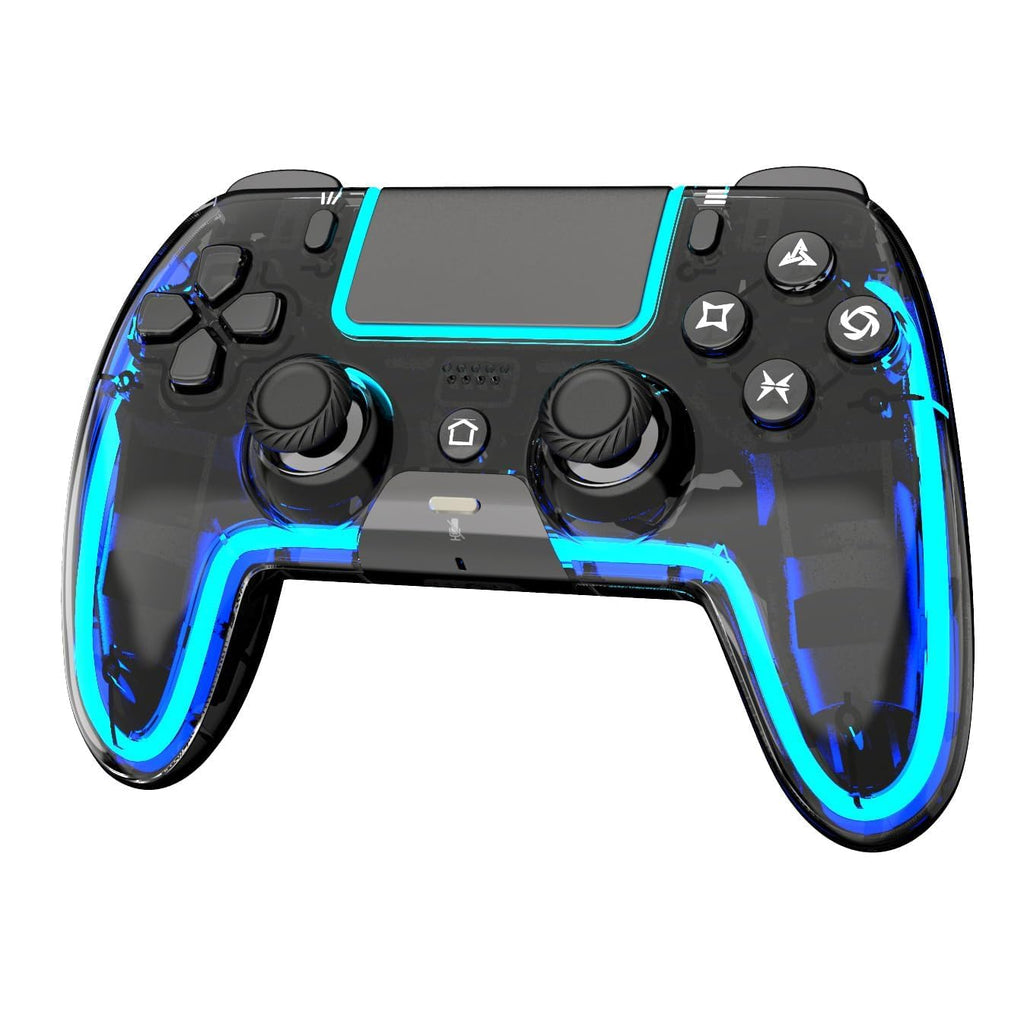 Wireless Controller for PS5, Pro/Slim/MAC/Steam Deck/PC, Hall Effect Joystick, Dual Vibration/Macro/Turbo, 3.5mm Jack, 6-Axis, Mute Key, LED Gamepad with Speaker (4 Lighting Effects, 9 Light Colors)