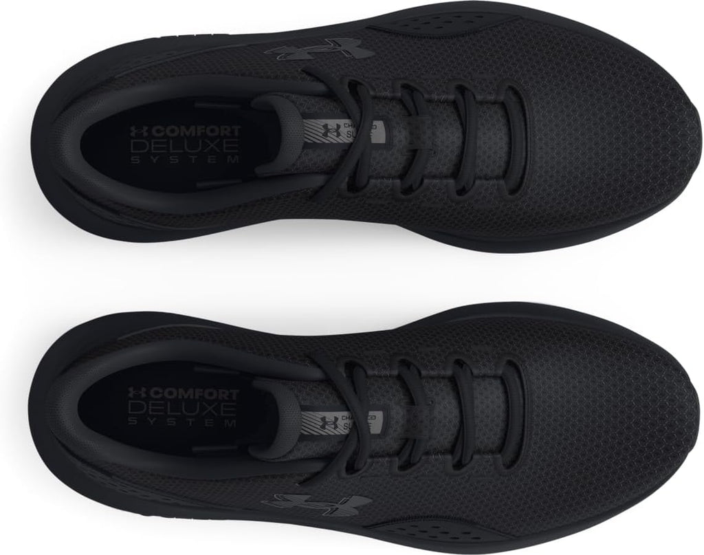 Under Armour Men's Charged Surge 4, (002) Black/Black/Black, 9.5, US