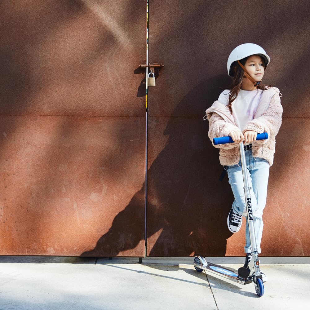 A-Model Kick Scooter for Kids Ages 5+ - Lightweight, Foldable, Aluminum Frame, and Adjustable Handlebars