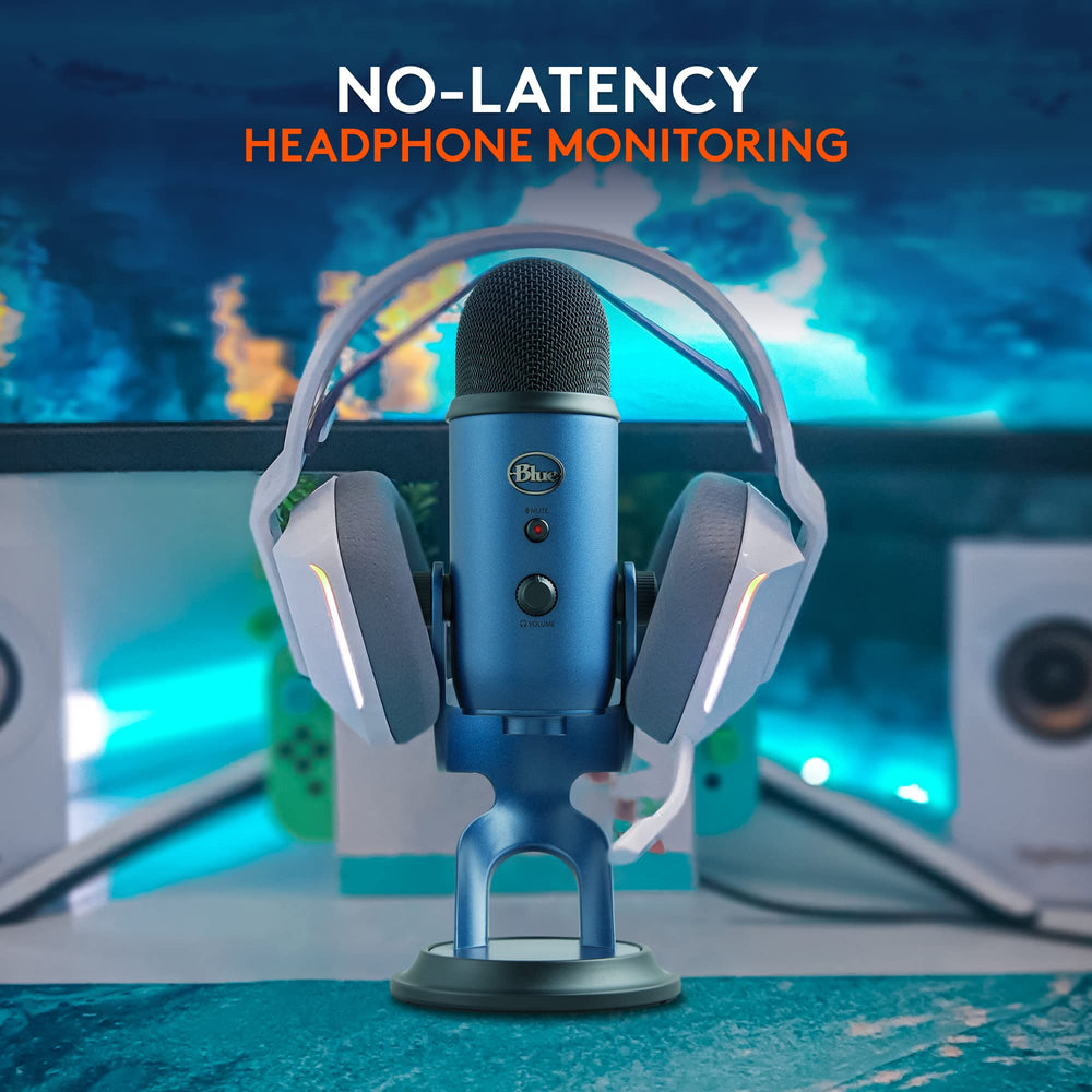 Creators Blue Yeti USB Microphone for PC, Mac, Gaming, Streaming, Podcasting, Studio and Computer Condenser Mic with Blue VO!CE Effects, 4 Pickup Patterns, Plug and Play - Midnight Blue