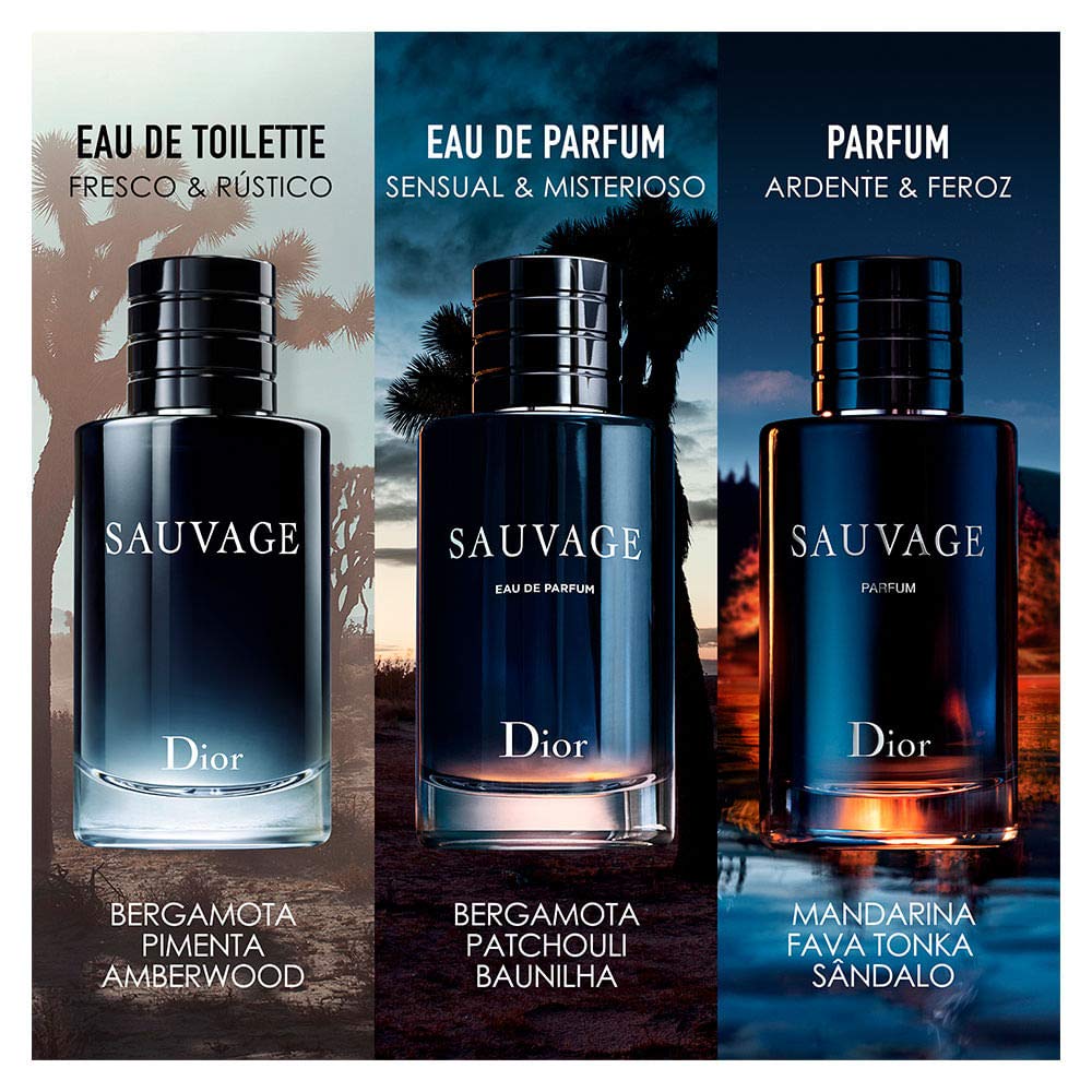 Sauvage Eau De Parfum Spray For Men, 3.4 Ounce