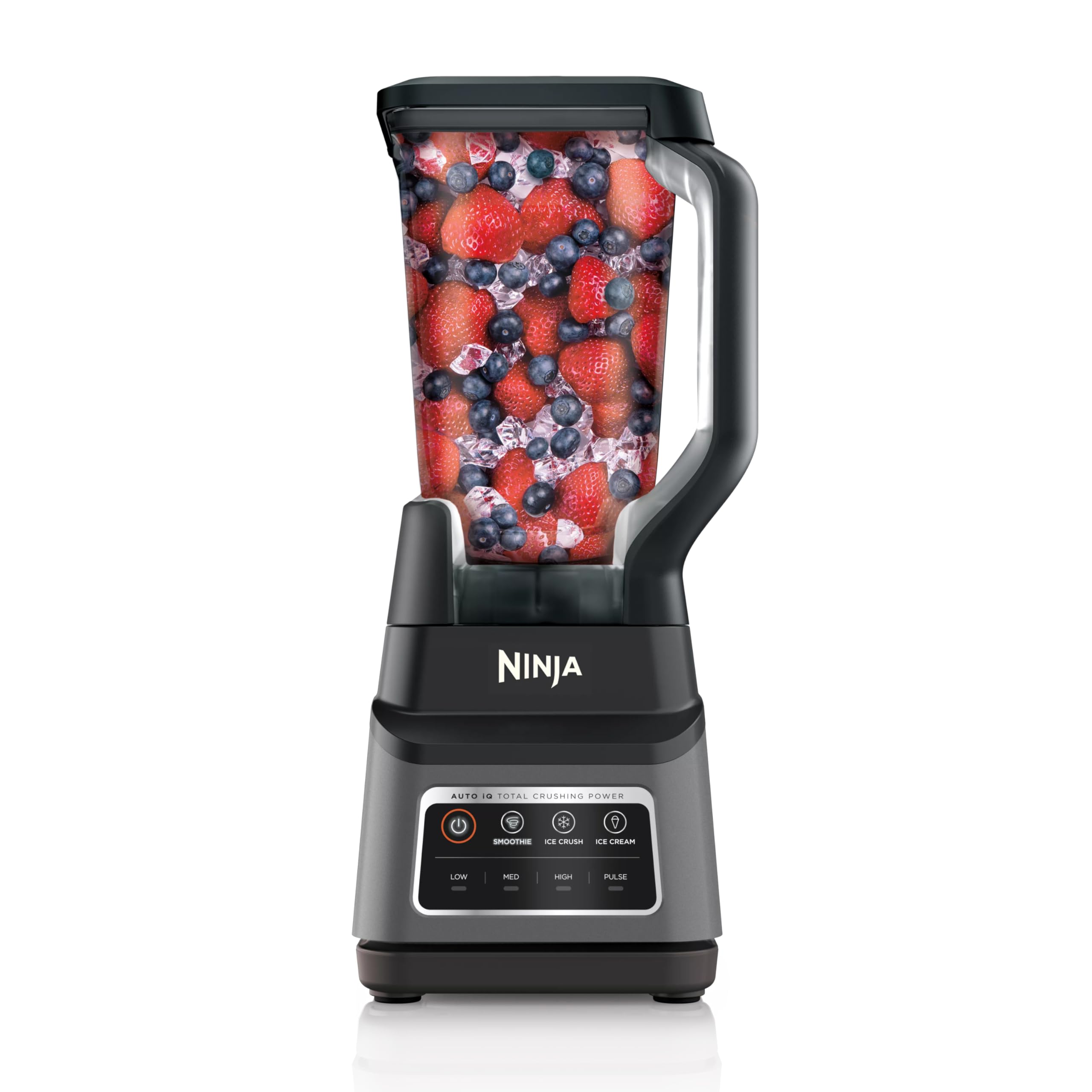 Professional Plus Blender with Auto-iQ | Smoothie and Ice Cream Maker, Frozen Drink Mixer, Margarita Machine | 3 Auto-iQ Presets, 1400W, 72-oz. Total Crushing Pitcher | Dark Grey | BN701