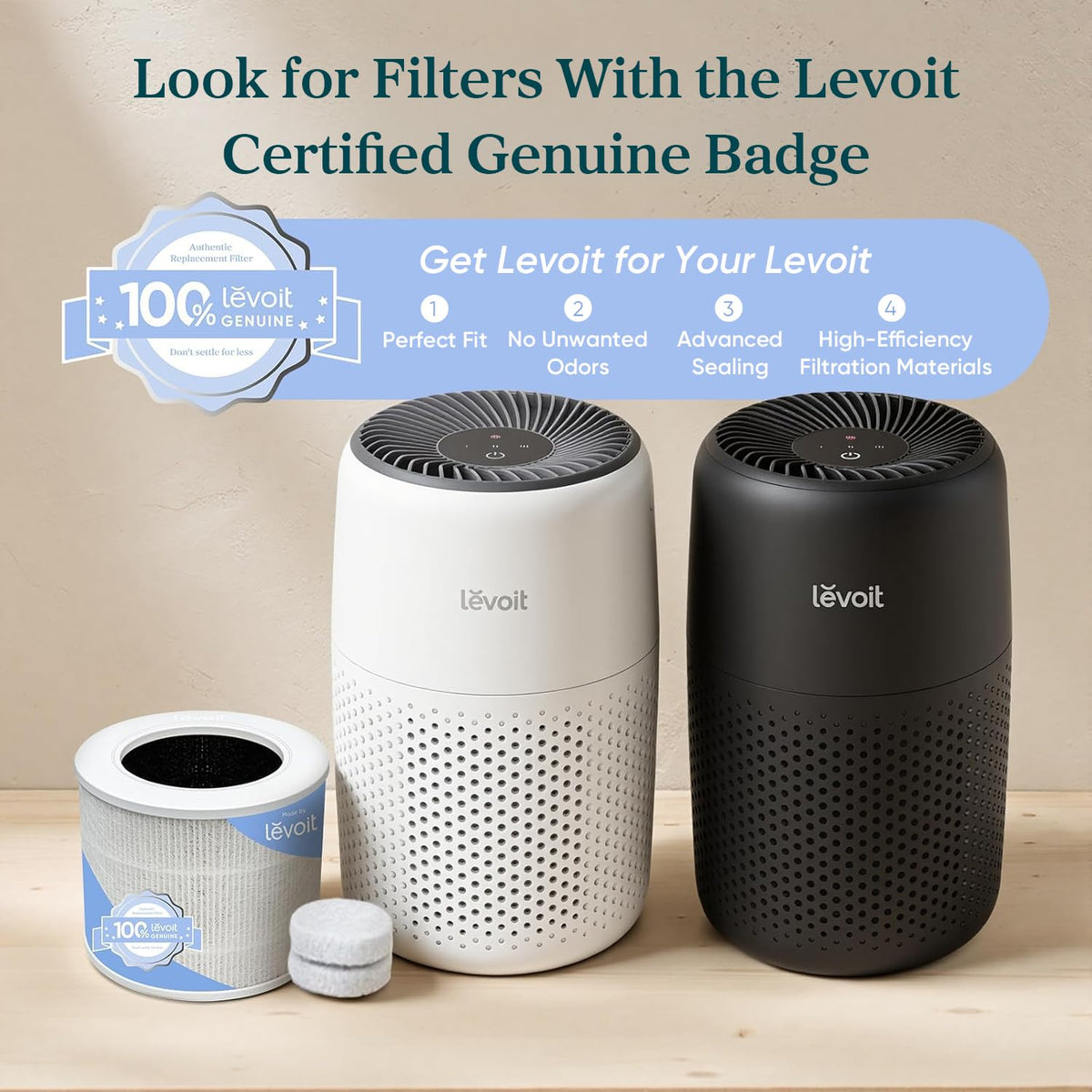Air Purifiers for Bedroom Home Dorm, AHAM VERIFIDE, 3-in-1 Filter Cleaner With Aroma Pad, Filters Smoke, Allergens, Pet Dander, Odor, Dust, Office, Desktop, Core Mini-P, White