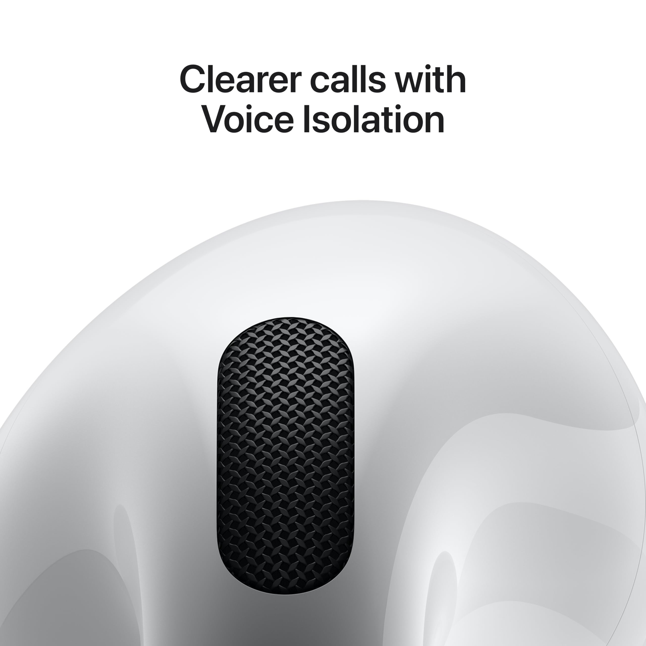 AirPods 4 Wireless Earbuds, Bluetooth Headphones, Personalized Spatial Audio, Sweat and Water Resistant, USB-C Charging Case, H2 Chip, Up to 30 Hours of Battery Life, Effortless Setup for iPhone