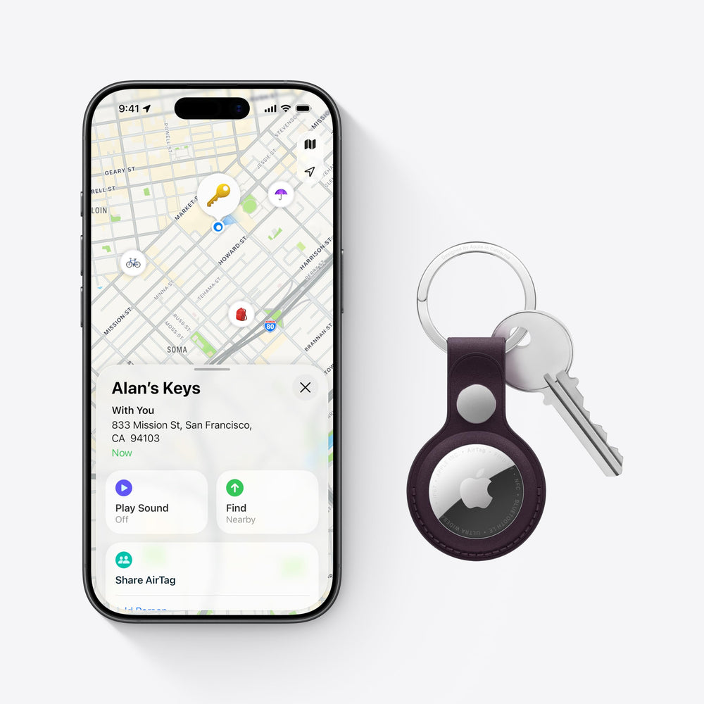 AirTag (2nd Generation): Tracker for Keychain, Wallet, and More; Locator with Sound; Simple One-Tap Setup with iPhone or iPad; Key Finder with up to 1.5X Precision Finding Range