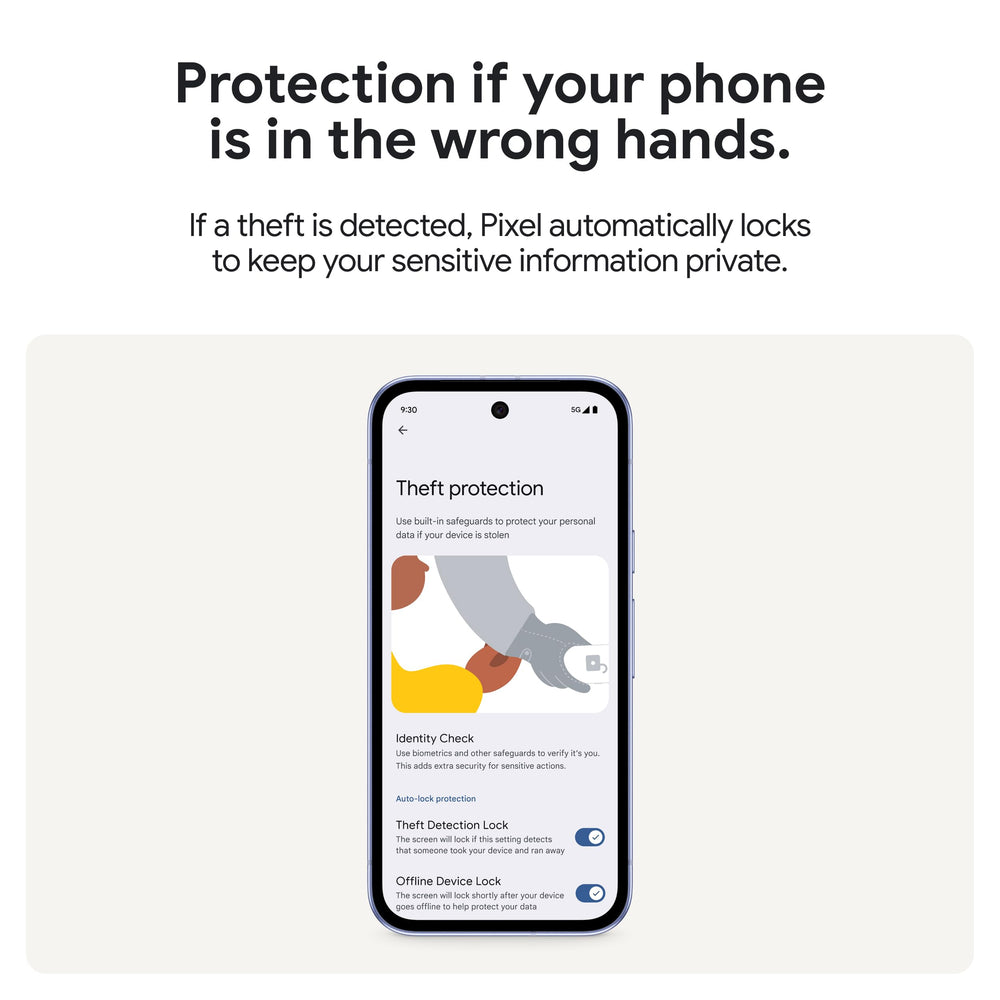 Google Pixel 9a with Gemini - Unlocked Android Smartphone with Incredible Camera and AI Photo Editing, All-Day Battery, and Powerful Security - Peony - 128 GB