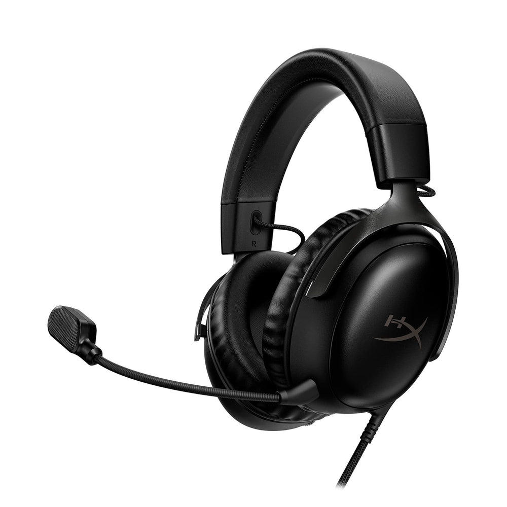 Cloud III – Wired Gaming Headset, PC, PS5, Xbox Series X|S, Angled 53mm Drivers, Spatial Audio, Memory Foam, Durable Frame, Ultra-Clear 10mm Mic, USB-C, USB-A, 3.5mm – Black