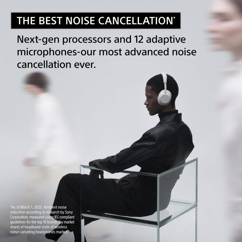 WH-1000XM6 The Best Noise Canceling Wireless Headphones, HD NC Processor QN3, 12 Microphones, Adaptive NC Optimizer, Mastered by Engineers, Studio-Quality, 30-Hour Battery, Midnight Blue