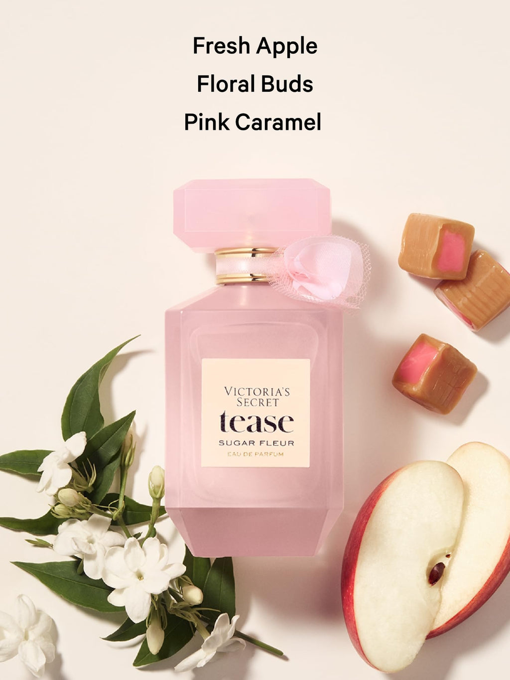 Tease Sugar Fleur Eau de Parfum, Notes of Fresh Apple, Floral Bud and Pink Caramel, Perfumes for Women (1.7 oz)